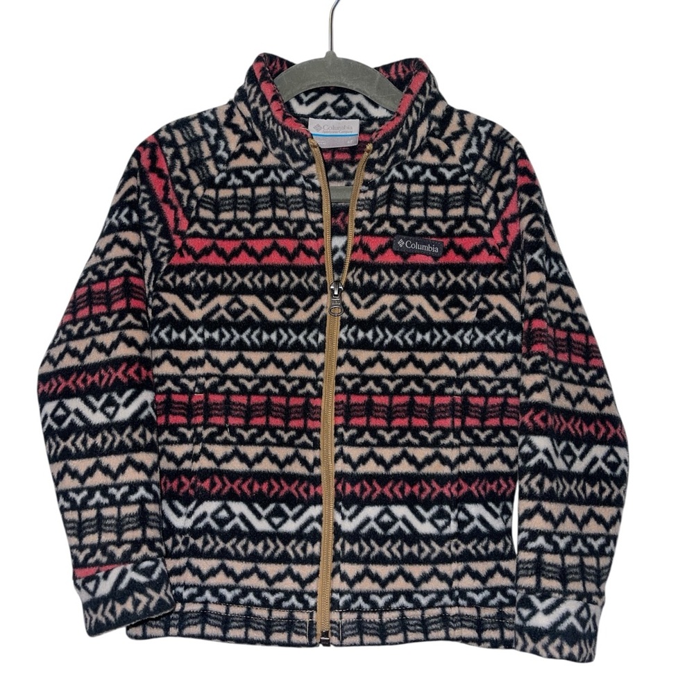 Columbia Multicolor Geometric Fleece Jacket